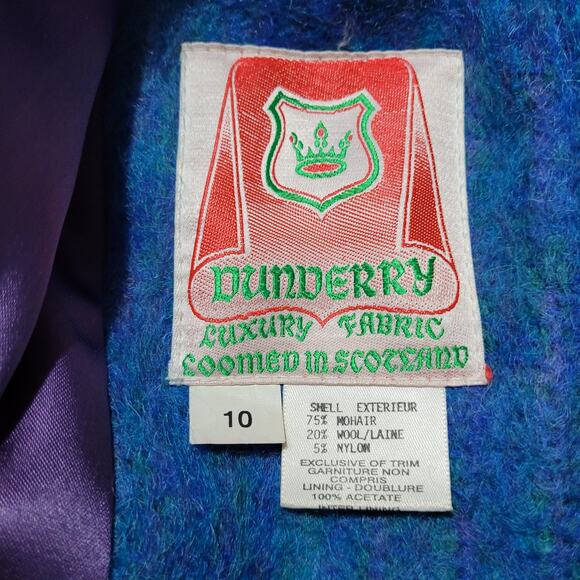 Vintage 1970s Oversized Anna Collection Mohair Wool Duster Peacoat - Size 10 - Picture 10 of 10